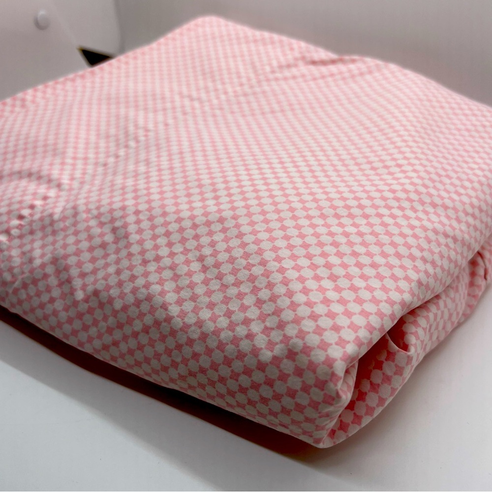 Dwell Studio, Dwell Kids, Pink Polkadot Top Sheet, 100% cotton, EUC